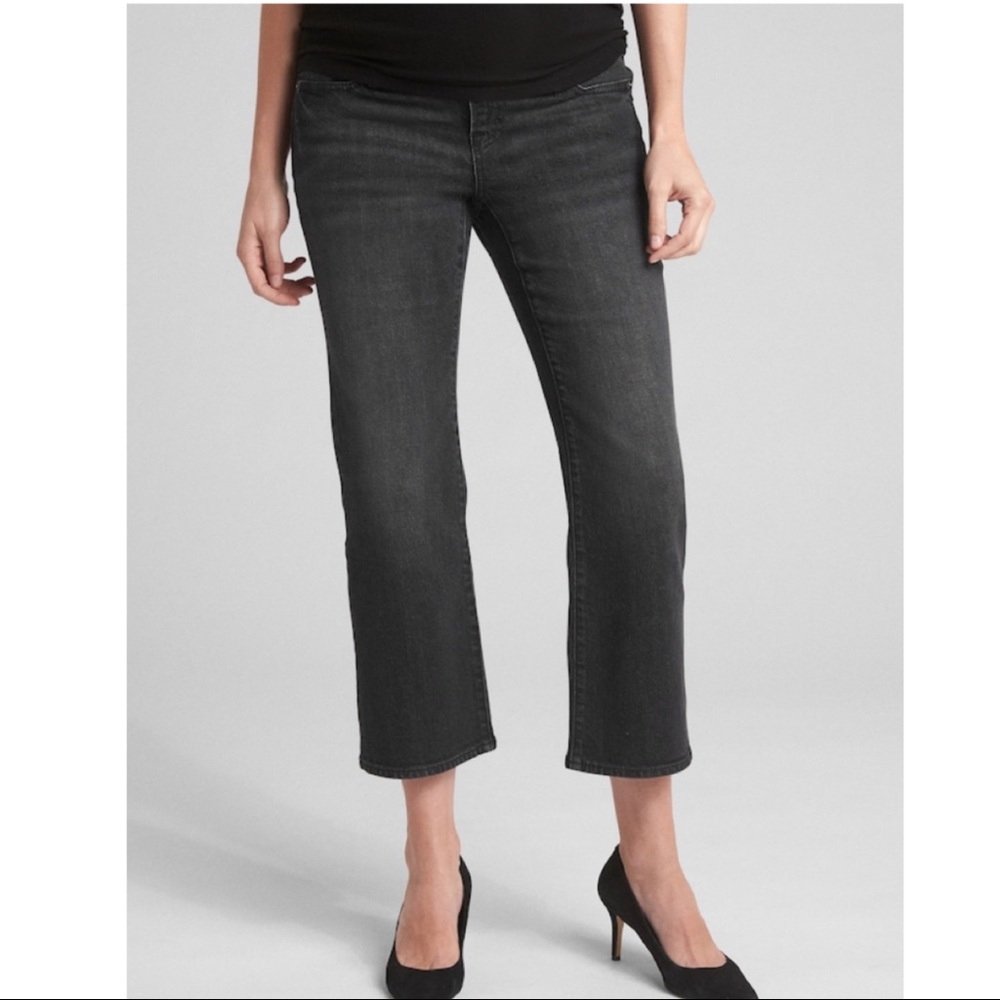Gap Black Crop Kick Maternity Jeans Size 28